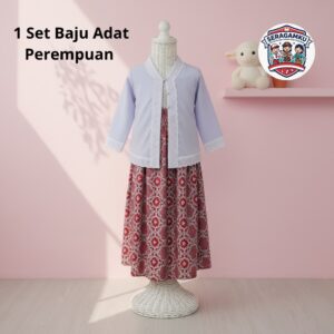 Satu Set Baju Adat Perempuan